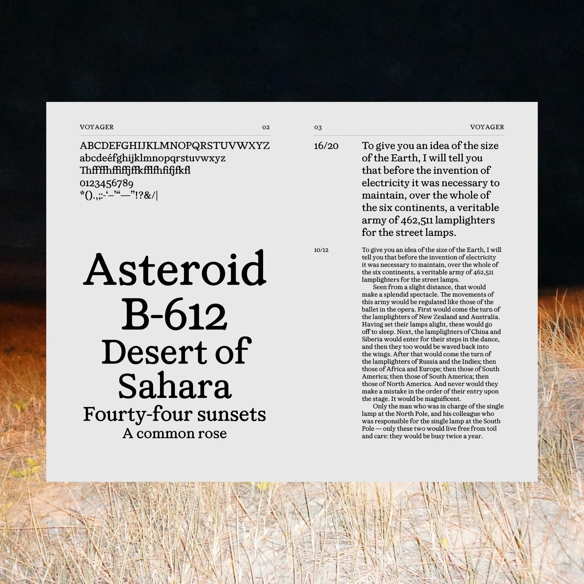 Voyager serif - cover