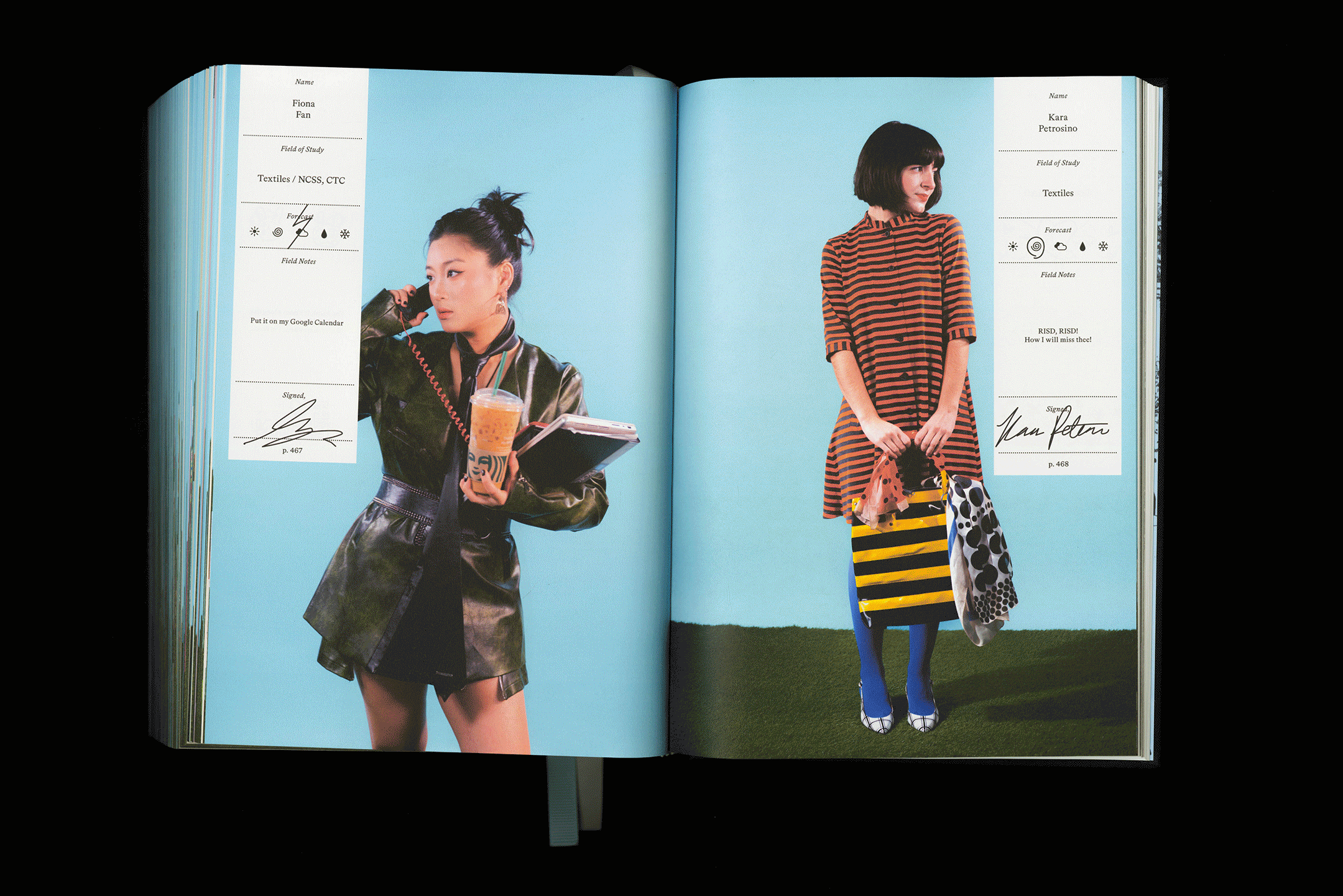 RISD 2026 Yearbook - student pages